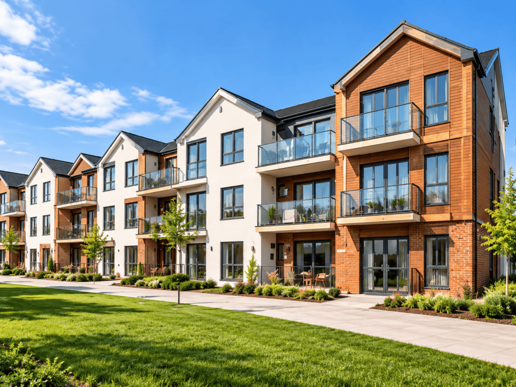New residential apartment building