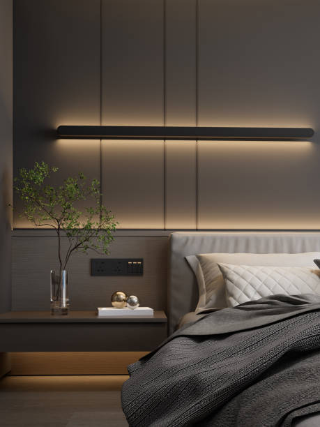 Modern hotel room interior